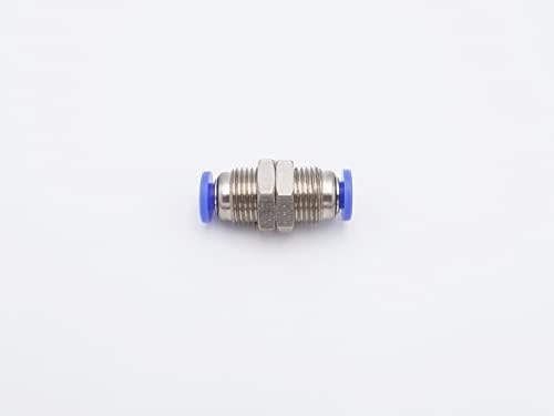 Push to Connect Fitting 1/8" Tube OD, Pneumatic Bulkhead Union - Image 2