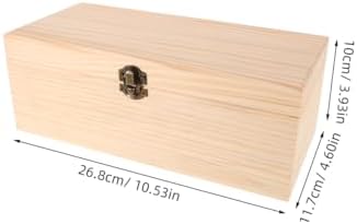 Healeved Essential Oil Storage Box Pine Wood Aromatherapy Oil Storage Organizer with Multiple Compartments Essential Case Organizer for Display Home Spa Perfume Bottle 10.55 X 4.60 X 3.93 in - Image 6