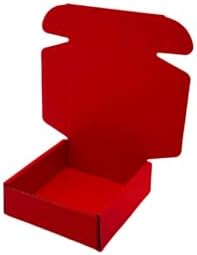50 Pack 6x6x2 in Red Shipping Boxes - Image 5