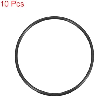 uxcell Nitrile Rubber O-Rings 60mm OD 53.8mm ID 3.1mm Width, Metric Sealing Gasket for Automotive Machine Plumbing, Pack of 10 - Image 2