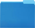 Amazon Basics File Folders for Organization,Letter Size,1/3 Cut Tab,Sturdy with Tabs for Organizing and Filing,Blue,(Pack of 360) by AmazonBasics