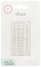 Talia Discbound Notebook - Discs (Clear, 1inch) - Image 3