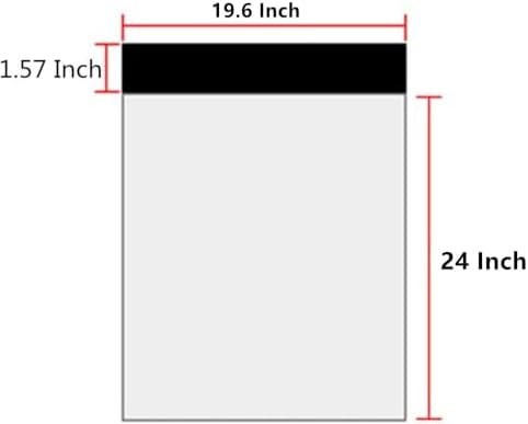 19.6 X 24 Inch White Poly Mailers, Large Self-Sealing Shipping Bags 10 Pcs - Image 2