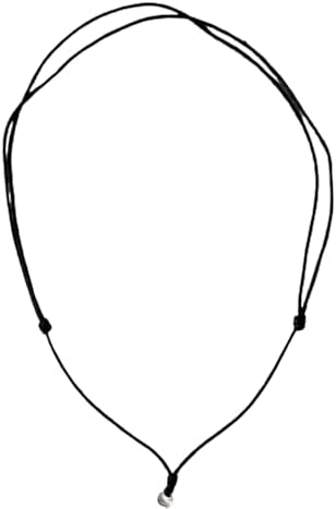 wmm 5 Pieces Handmade Craft Vintage Black Cord Rope Adjustable Necklaces With Metal Ring For Hanging Boho Pendants Balck Cord necklace For Men Women Size 18-30 Inches Thick 2 MM. - Image 2