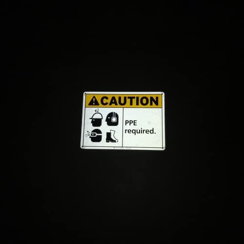 TRADESAFE Caution PPE Required Sign, Aluminum PPE Safety Signs - Image 6