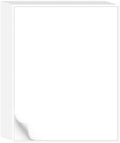 L Liked 30 Matte Printable White Sticker Paper Full Sheet Labels 8.5" x 11" by LLIKED