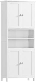 TEENFON 66.9" H Tall Bathroom Storage Cabinet with 4 Doors & 2 Open Shelves by TEENFON