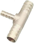 Pipe Fittings 4mm 5mm 6mm 8mm 10mm 12mm 14mm 16mm Tee Type Reducing Hose Barb Brass Barbed Tube Pipe Fitting Reducer Coupler Connector Adapter(12-6-12mm OD) by Unknown