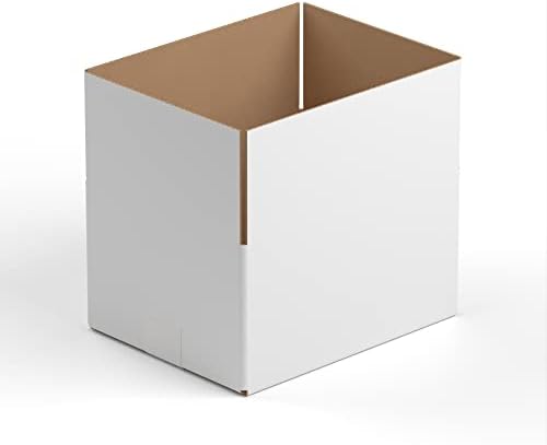 8" x 8" x 10" Kraft Corrugated RSC Shipping Box - 25/Bundle by Krollen+Industrial