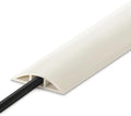 10FT Floor Cord Cover, Beige Cord Hider, Durable Cord Covers, Cable Floor Cover, Floor Cord Protector, Hide Cords, 10 Inches Length, 0.47" W x 0.24" H by LZEOY