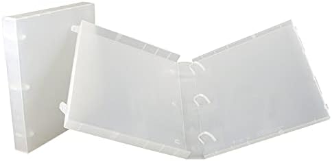 UniKeep 3 Ring View Binder - Binder Case is Fully Enclosed - Available in White, Clear, or Black and in Different Spine Sizes (Pack of 3, Clear, 1.5 Inch) - Image 5