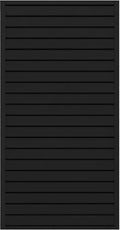 Heavy Duty 8'H x 4'W PVC Garage SlatWall Storage System (with Endcaps & Screws) - Modular Slat Wall Paneling for Garage Wall Organizer - Interlocking SlatWall Panels for Home & Commercial Use (Black) by DLDIRECT