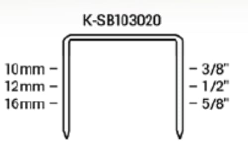 K-SB103020-5/8 1/2 Inch Wide Crown and 5/8 Inch Leg Length Heavy-Duty Plier Staple, 2,400 Count, for stapling Trays, Lids, Bags, Header Cards, Fastening End Caps, Container Inserts - Image 5
