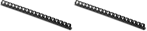 Fellowes Plastic Binding Comb 3/8" Black, 100 Count (Pack of 2) by FellowesBrands