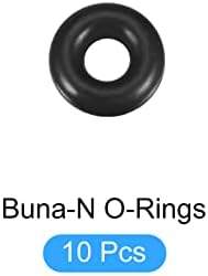 Nitrile Rubber O-Rings Buna-N O-Rings, [for Faucet, Water Hose, Filter, Pump, Air Pipe, Gas Connections] - 14 x 6 x 4mm / 70A / Black / 10Pcs - Image 5