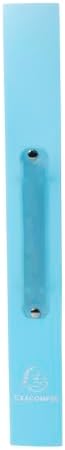 Exacompta, 54972E 1 Chromaline Polypropylene (PP) Semi-Rigid Binder 2 Round Rings Diameter 30 mm Spine 40 mm External Dimensions 32 x 25 cm A4 Blue - Image 2