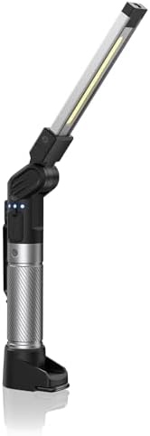 HOTLIGH Magnetic Work Light - 800 Lumens Rechargeable Work Light with Multifunctional Foldable Design, 2200 mAh Mechanic Light, 3 Lighting Modes Magnetic Flashlight for Car Repairing/Emergency, 1 Pack by HOTILIGHLUX