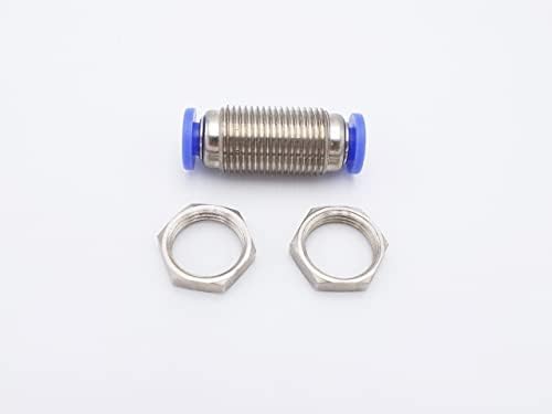 Push to Connect Fitting 1/8" Tube OD, Pneumatic Bulkhead Union - Image 4