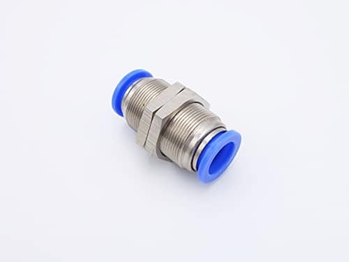 Push to Connect Fitting 1/2" Tube OD, Pneumatic Bulkhead Union - Image 3