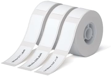 NIIMBOT D11 D110 Label Maker Tape Adhesive Label 0.55" X 1.18" (14 X 30mm) by NIIMBOT%C2%AE