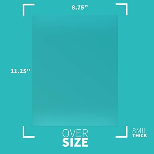 Binditek 8 Mil PVC Binding Covers, 8.75 x 11.25 Inches, Clear, 200 Pack - Image 2
