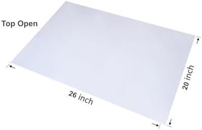 Wowfit 30 CT 20x26 1.1 Mil Large Clear Poly Bags, Flat Open Plastic - Image 2