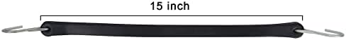 Bungee Rubber Cords Tarp 15’’-10pack with Metal Crimped S Hooks, Ideal for Securing Tarps, Cargo, Canvases, Weatherproof - Image 3