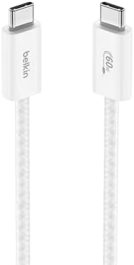 Belkin USB C to USB C 60W Braided Cable 3.3ft iPhone Charger Cord by Unknown