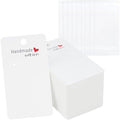 joycraft 100Pcs Earring Display Cards with Bags, 2x3.5 inch Earring Display Holder Cards, White Handmade with Love Earring Tags for Selling, Hanging Earring, DIY Jewelry Crafts, Retail by joycraft