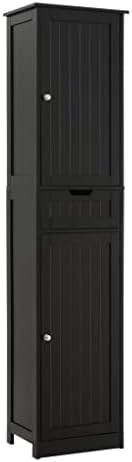 Iwell 66.9" Tall Bathroom Storage Cabinet with 2 Doors & 1 Drawer by IWELL