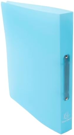 Exacompta, 54972E 1 Chromaline Polypropylene (PP) Semi-Rigid Binder 2 Round Rings Diameter 30 mm Spine 40 mm External Dimensions 32 x 25 cm A4 Blue by +Office+Supplies