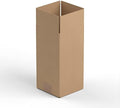 5" x 5" x 10" Kraft Corrugated RSC Shipping Box - 25/Bundle by Krollen+Industrial