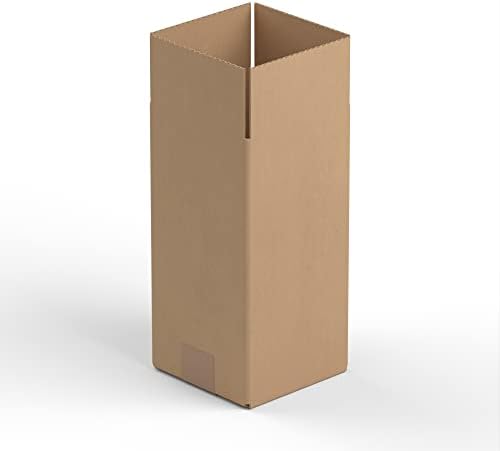 5" x 5" x 10" Kraft Corrugated RSC Shipping Box - 25/Bundle by Krollen+Industrial
