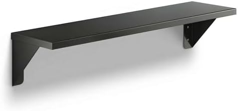5" x 18" Small Stainless Steel Wall Shelf, Heavy Duty Storage Rack for Kitchen, Bathroom, Garage by Zedfire
