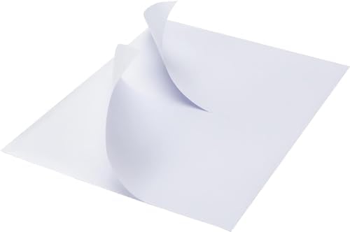 MFLABEL Half Sheet Shipping Labels - 500 Self Adhesive Sticker Sheets for Laser & Inkjet Printers, Waterproof & Smudge-Free, with 12 Free Fragile Labels for Packaging, Shipping and Crafting by MFLABEL
