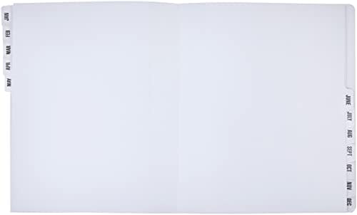 Smead Desk File/Sorter, Monthly (Jan-Dec), 12 Dividers, Letter Size, Dark Blue (89286) (Pack of 5) - Image 2