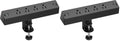Desk Clamp Power Strip, Flat Plug Fast Charging Station, Desk Mount Surge Protector with PD 20W USB C Ports, Fit 1.7 inch Tabletop Edge Thick, Desktop Outlets for Home Office. (Pack of 2) by TenTrend