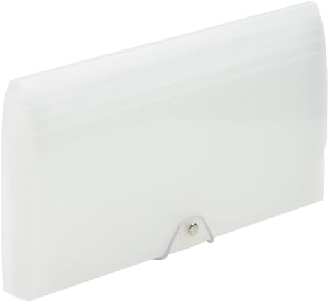 JAM PAPER Accordion Folders - 13 Pocket Plastic Expanding File - Check Size - 5 x 10 1/2 - Clear - 2/Pack - Image 4