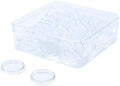 Clear Discbound Discs Set 50pcs 32mm Plastic Expansion Rings with Clear PP Holder PC Book Binding Discs for Disc Bound Notebook Planner Binder Accessories Note-Taking System (32mm) by XiowDow