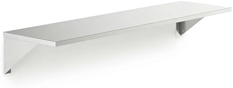 8" x 30" Heavy Duty Stainless Steel Floating Wall Mounted Shelf, Commercial Kitchen Storage Shelf by Zedfire