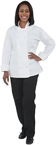 FAME Women's Basic Short Sleeve Chef Coat - C100PS - Image 2
