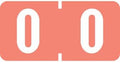 Doctor Stuff - File Folder Labels, Number 0, Tab Products 1277 Match - 1277 Series Chart Stickers, Pink, 1/2" x 1", #0, 500/Roll by DoctorStuff