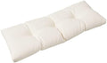 Klear Vu The Gripper Non-Slip Tufted Bench Cushion for Indoor Furniture, Assembled in USA, Entryway Storage, Bay Window, Corner Nook or Piano Seat, 35 Inches, Solid Ivory by KlearVUHomeTextiles