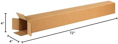 BOX USA 4x4x72 Tall Corrugated Boxes, Tall, 4L x 4W x 72H, Pack of 15 | Shipping, Packaging, Moving, Storage Box for Home or Business, Strong Wholesale Bulk Boxes - Image 6