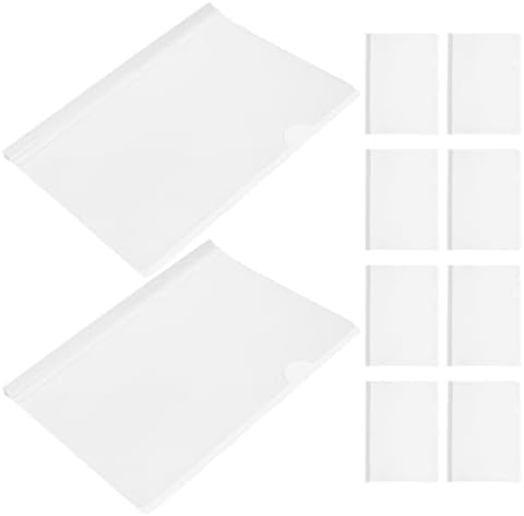 Veemoon 10pcs B5 Plastic Slide Binding Bars with White Pull Rods, Reusable Report Binder Clips for Office and School Document Organization by Veemoon
