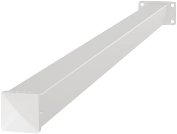 4" x 4" x 7' White Aluminum Post Kit – Concrete Mount, Powder-Coated, Easy by SLEEKFENCE