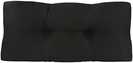 Klear Vu The Gripper Non-Slip Tufted Bench Cushion for Indoor Furniture, Assembled in USA, Entryway Storage, Bay Window, Corner Nook or Piano Seat, 30 Inches, Solid Black - Image 2
