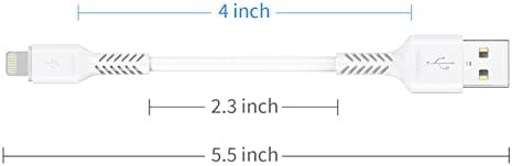 4 inches iPhone Charger Cord Short, 5Pack Small USB A to Lightning Cable Fast Charging Compatible with Apple iPhone 13 12 11 Pro Max Xs X 8 Plus SE2, iPad Air/Mini, Portable Charger - Image 6