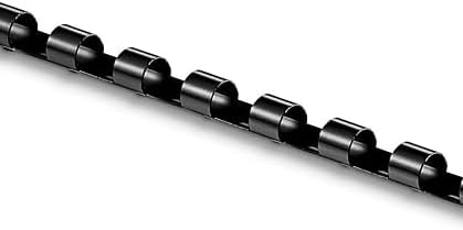 Staples 0.25 Inch Plastic Comb Binding Spines, Black, 100-Pack - Image 5