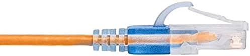 Monoprice - 116347 SlimRun Cat6A Ethernet Patch Cable - Snagless RJ45 UTP Pure Bare Copper Wire 10G 30AWG 5ft Yellow 10-Pack - Image 4